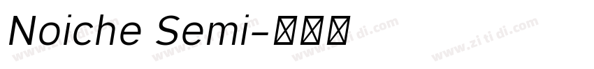 Noiche Semi字体转换